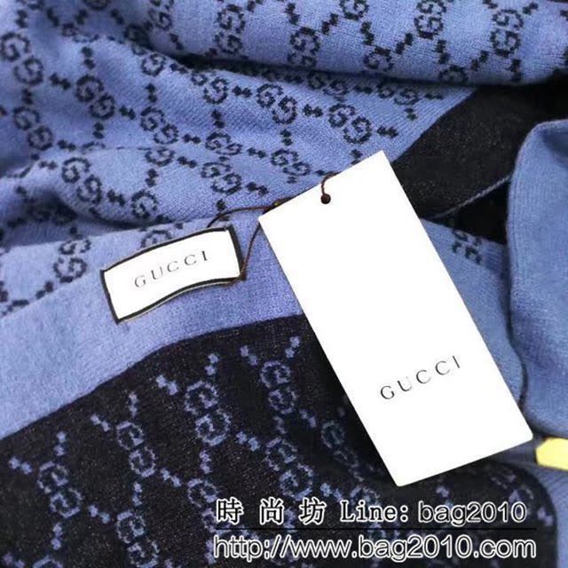 GUCCI古馳經典爆款 歐洲走秀款羊毛圍巾 男女同款 LLWJ6793